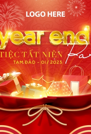 Backdrop Tiệc Tấn Niên- 006