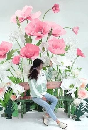 Photobooth hoa khổng lồ 