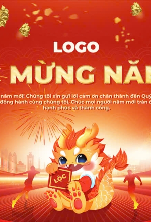 Backdrop Tiệc Tấn Niên- 008