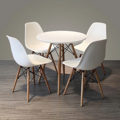 Cho thuê bàn Eames tròn D600 màu trắng